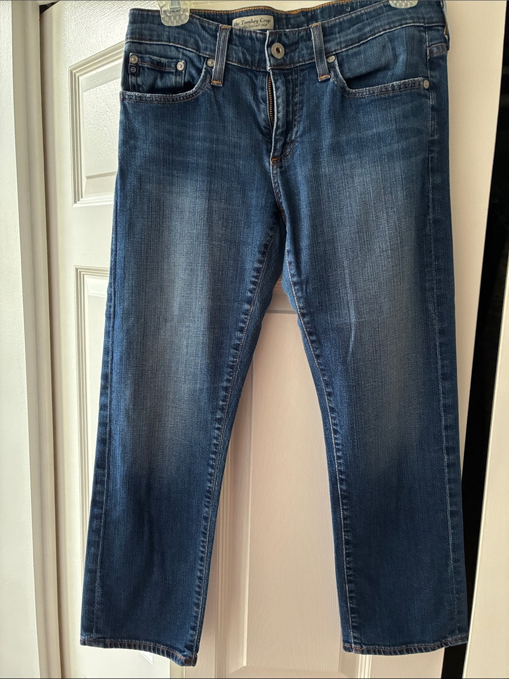 Women's Dark Blue Denim Jeans - Classic Straight Fit